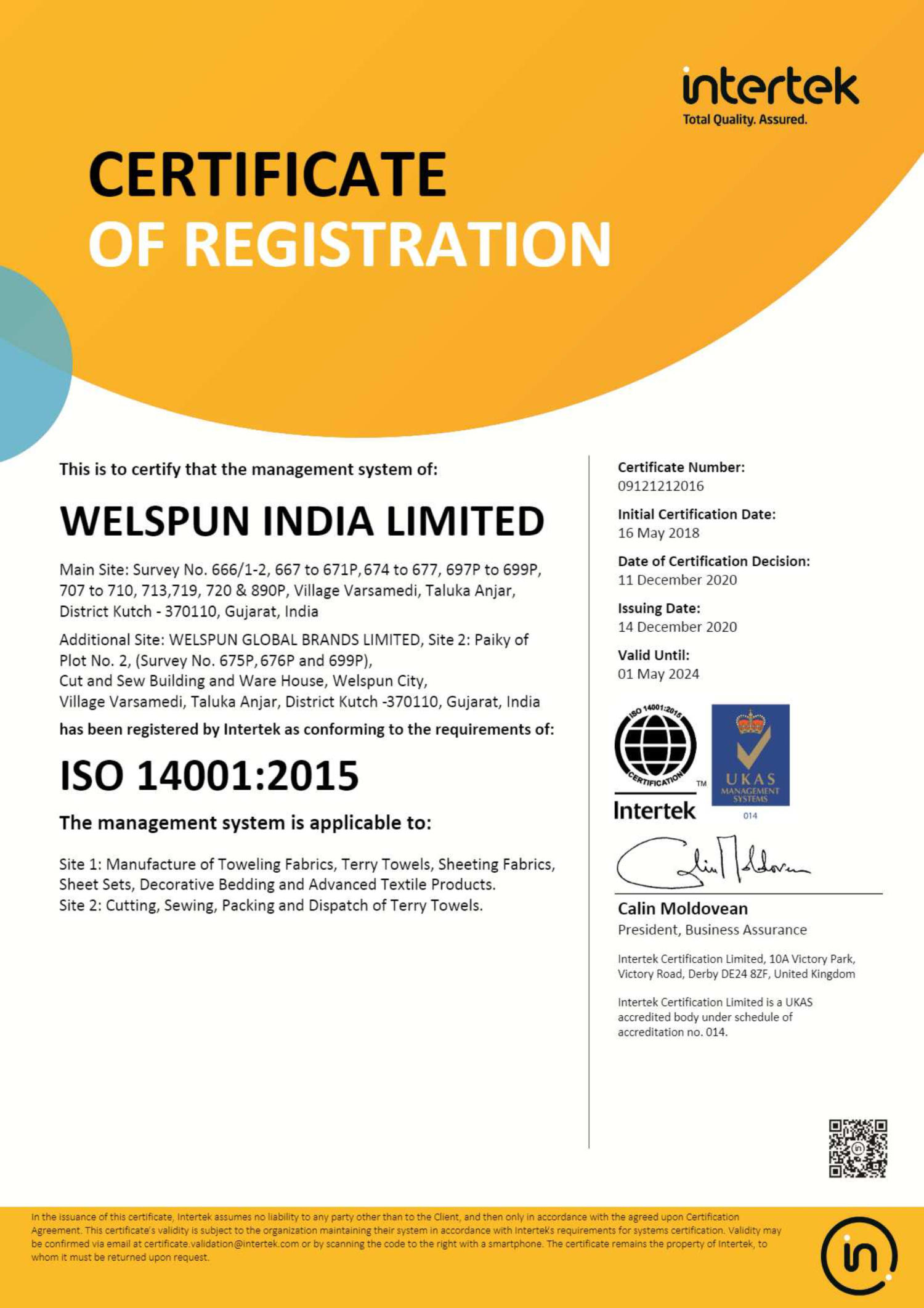 ISO 14001 EMS 2015